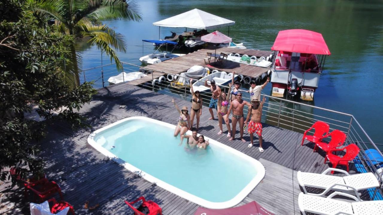 Villa Finca Santa Monica Guatape Privada Lujosa Piscina Jacuzzi Sauna Muelle Represa Jetski Planchon Exterior foto