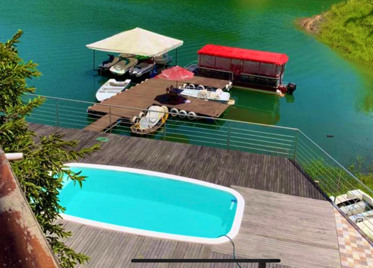 Villa Finca Santa Monica Guatape Privada Lujosa Piscina Jacuzzi Sauna Muelle Represa Jetski Planchon Exterior foto